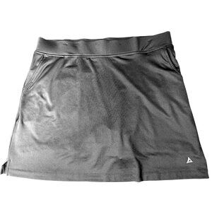 NWT Bermuda Sands Womens Black Golf Skort Wick Away Fabric W/Pockets XL